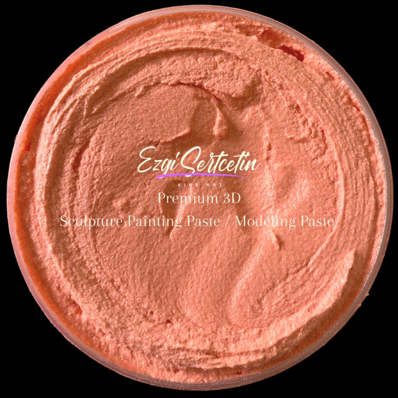 3D Premium Sculpture Painting Paste|Texture Paste|Decorative Plaster|Ready to Use|Ideal for Artwork|Stencil|Flowers|Texture|Art Relief|New Formula| 6 oz by Volume|Ezgi Sertcetin